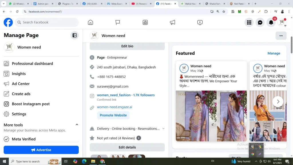 Women Need Facebook Page